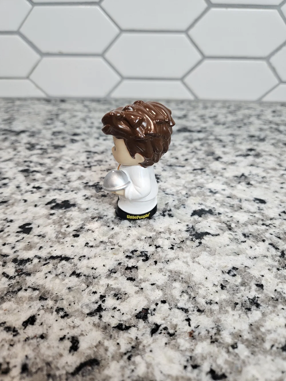 Fisher-Price Little People Chef Figure in White Outfit with Brown Hair